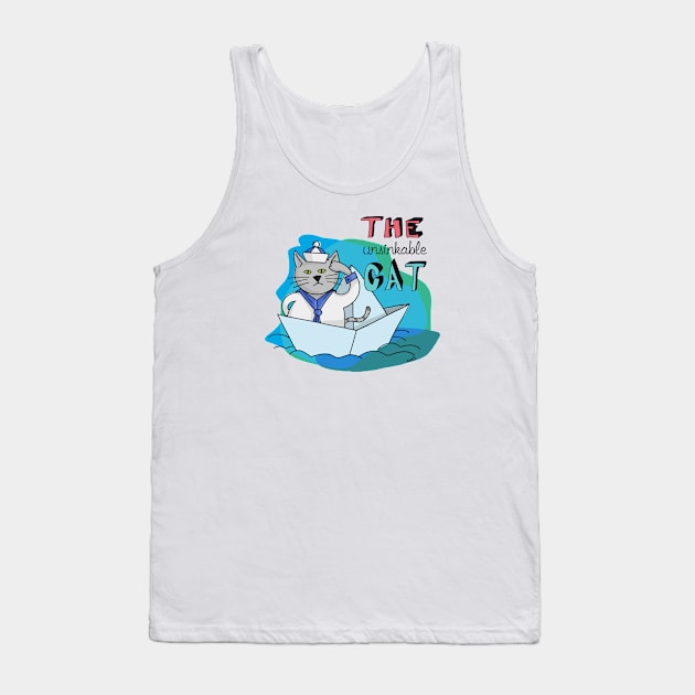 Unsinkable Cat Tank Top by schlag.art